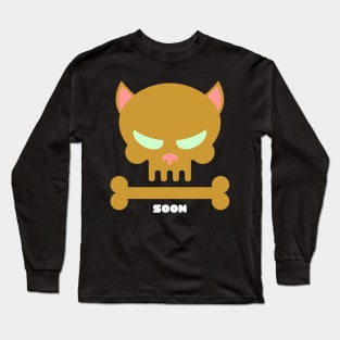 Animal Skull Soon Cat Skull Cats Are Jerks Plotting Revenge Long Sleeve T-Shirt